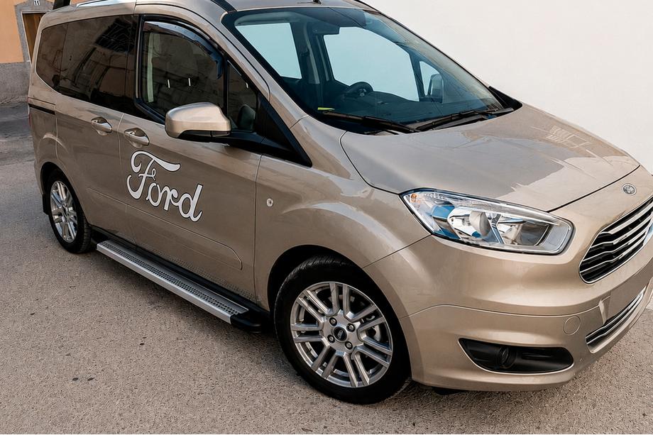 Ford Courier 2014–2023 Bočne stopnice Maya V2 (2 kosa, aluminij) Image