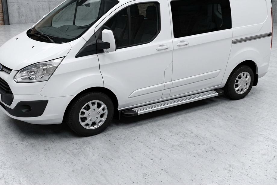 Ford Custom 2013–2022 Bočne stopnice Maya V2 (2 kosa, aluminij) Image
