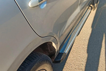 Hyundai Santa Fe 2 2006–2012 Bočne stopnice Maya V2 (2 kosa, aluminij) fotografija 1