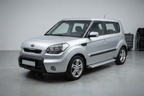 Kia Soul I 2008–2013 Bočne stopnice Maya V2 (2 kosa, aluminij) fotografija 1