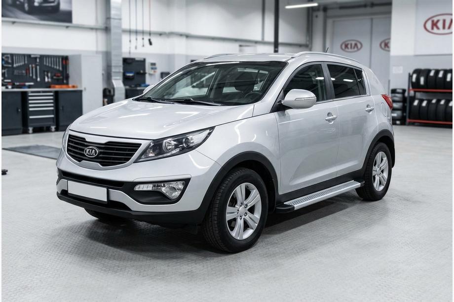 Kia Sportage 2010–2015 Bočne stopnice Maya V2 (2 kosa, aluminij) Image