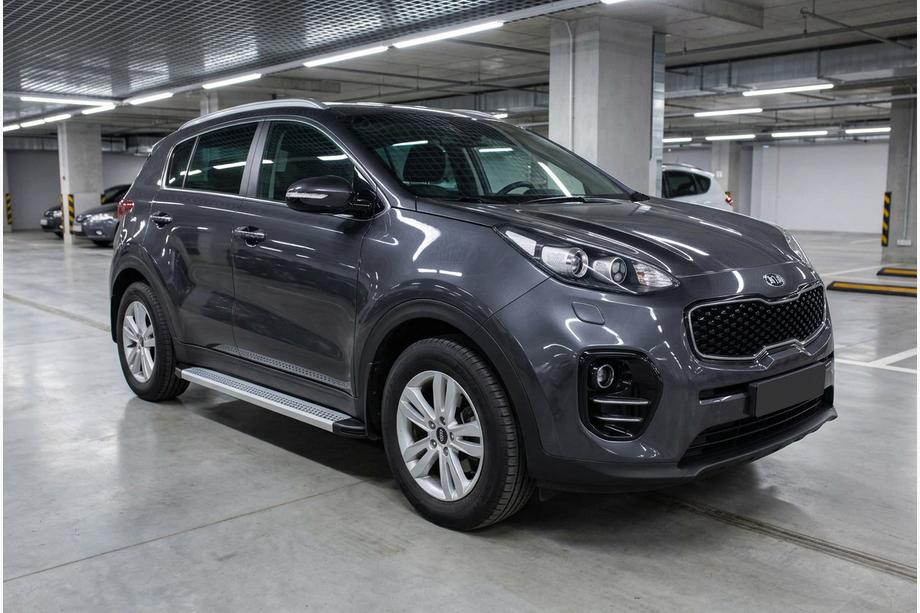 Kia Sportage 2015–2021 Bočne stopnice Maya V2 (2 kosa, aluminij) Image