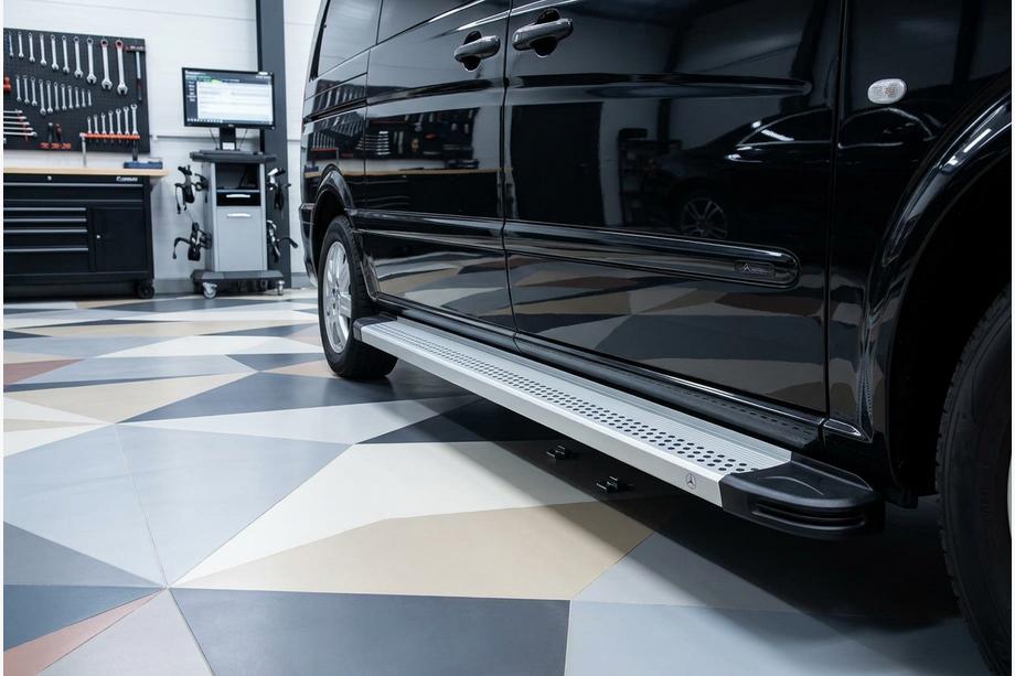 Mercedes Vito/V-razred W447 2014– Bočne stopnice Maya V2 (2 kosa, aluminij) Image