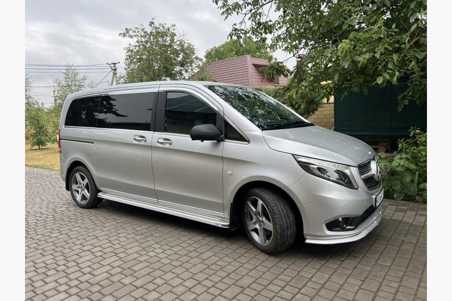 Mercedes Vito/V-razred W447 2014– Bočne stopnice Maya V2 (2 kosa, aluminij) Kratka (Short) in srednja (Long) Fotografija 3