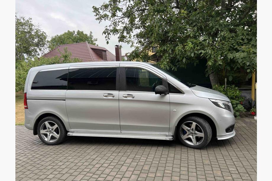 Mercedes Vito/V-razred W447 2014– Bočne stopnice Maya V2 (2 kosa, aluminij) Kratka (Short) in srednja (Long) Fotografija 2