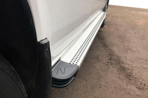 Mercedes Sprinter W901/902/903/904/905 1995–2006 Bočne stopnice Maya V2 (2 kosa, aluminij) fotografija 1