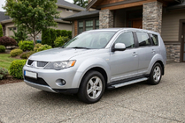 Mitsubishi Outlander 2006–2012 Bočne stopnice Maya V2 (2 kosa, aluminij) fotografija 1