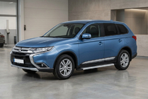 Mitsubishi Outlander 2012–2021 Bočne stopnice Maya V2 (2 kosa, aluminij) fotografija 1