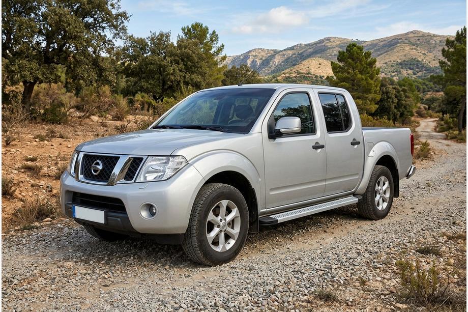 Nissan Navara 2006–2015 Bočne stopnice Maya V2 (2 kosa, aluminij) Image