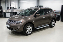 Nissan Murano 2008–2014 Bočne stopnice Maya V2 (2 kosa, aluminij) fotografija 1