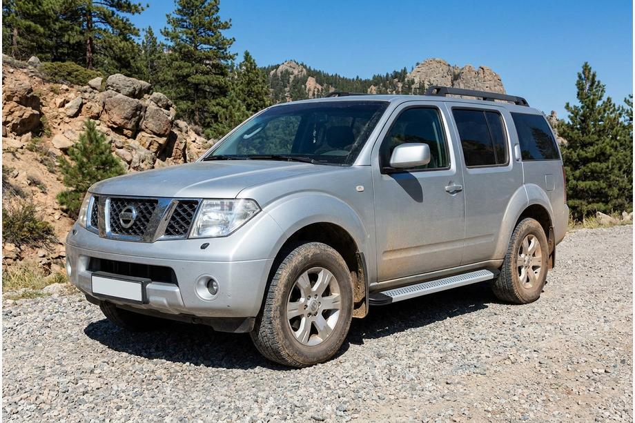 Nissan Pathfinder R51 2005–2014 Bočne stopnice Maya V2 (2 kosa, aluminij) Image