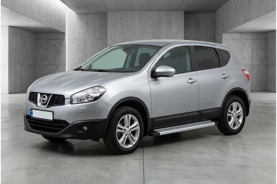 Nissan Qashqai 2010–2014 Bočne stopnice Maya V2 (2 kosa, aluminij) Image