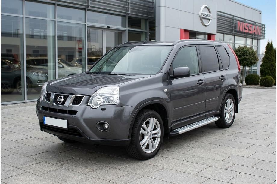 Nissan X-trail T31 2007–2014 Bočne stopnice Maya V2 (2 kosa, aluminij) Fotografija 1