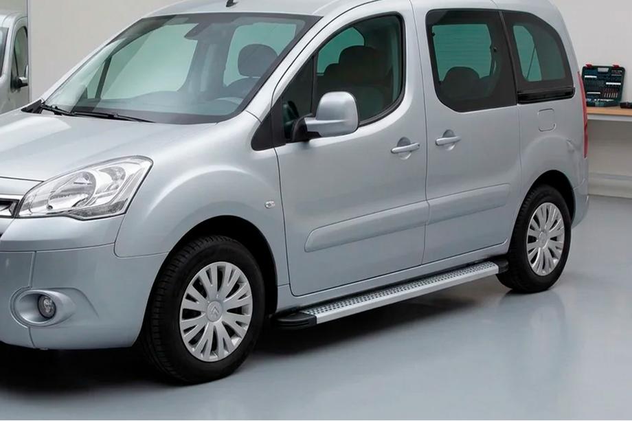 Peugeot Partner Tepee 2008–2018 Bočne stopnice Maya V2 (2 kosa, aluminij) Image