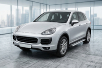 Porsche Cayenne 2010–2017 Bočne stopnice Maya V2 (2 kosa, aluminij) fotografija 1
