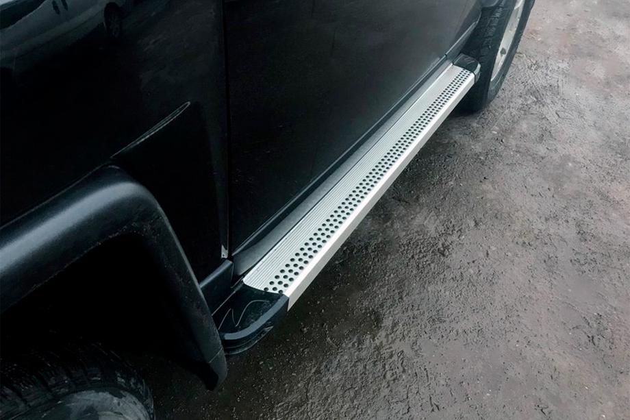 Toyota FJ Cruiser 2006–2022 Bočne stopnice Maya V2 (2 kosa, aluminij) Fotografija 4