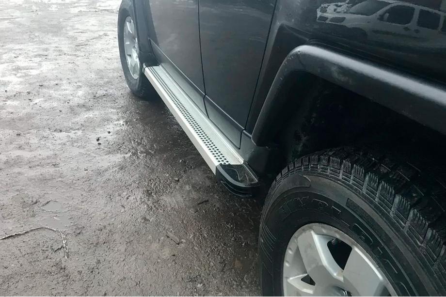 Toyota FJ Cruiser 2006–2022 Bočne stopnice Maya V2 (2 kosa, aluminij) Fotografija 6