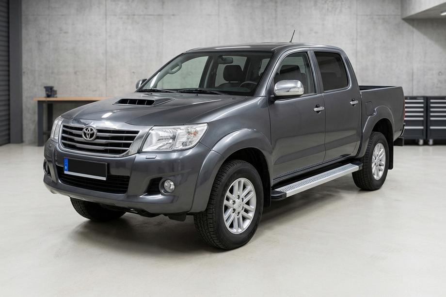 Toyota Hilux 2006–2015 Bočne stopnice Maya V2 (2 kosa, aluminij) Image