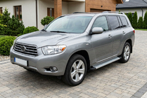 Toyota Highlander 2008–2013 Bočne stopnice Maya V2 (2 kosa, aluminij) fotografija 1
