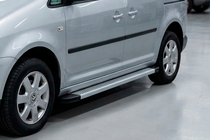 Volkswagen Caddy 2010–2015 Bočne stopnice Maya V2 (2 kosa, aluminij) fotografija 1