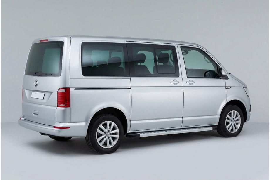 Volkswagen T6 2015–2024 Bočne stopnice Maya V2 (2 kosa, aluminij) Kratka medosna razdalja Image