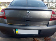 Renault Megane II 2004–2009 Zaščitna letev roba prtljažnika (nerjaveče jeklo) HB, OmsaLine - italijansko nerjaveče jeklo fotografija 4