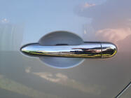 Renault Scenic/Grand 2003–2009 Kromirane obloge kljuk vrat (4 kosi, nerjavno jeklo) fotografija 4
