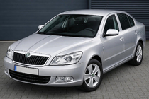 Skoda Octavia II A5 2006–2010 Kromirani pokrovi ogledal (2 kosa, nerjavno jeklo) fotografija 1