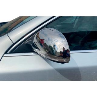 Kromirani pokrovi ogledal (2 kosa, nerjavno jeklo) Skoda Octavia II A5 2010–2013 fotografija 3