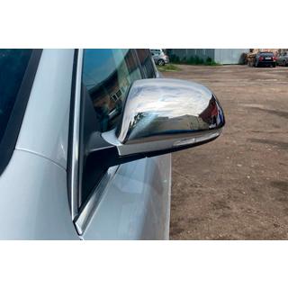 Kromirani pokrovi ogledal (2 kosa, nerjavno jeklo) Skoda Octavia II A5 2010–2013 fotografija 4