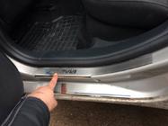 Skoda Octavia II A5 2010–2013 Kromirane obloge pragov Натанико (8 kos, nerjaveče jeklo) fotografija 5