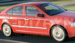 Skoda Octavia II A5 2006–2010 Nerjaveče jeklene obloge letvic na vratih (4 kosi) fotografija 3