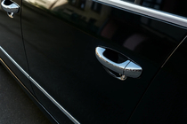 Skoda Superb 2009–2015 Kromirane obloge kljuk vrat (4 kosi, nerjavno jeklo) Carmos - turško nerjaveče jeklo fotografija 1