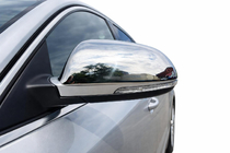 Skoda Superb 2009–2015 Kromirani pokrovi ogledal (2 kosa, nerjavno jeklo) Carmos - turško nerjaveče jeklo fotografija 1