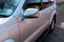 Toyota Land Cruiser Prado 120 2002–2009 Kromirani pokrovi ogledal (2 kosa, nerjavno jeklo) fotografija 4