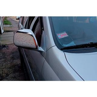 Kromirani pokrovi ogledal (2 kosa, nerjavno jeklo) Toyota Land Cruiser Prado 120 2002–2009 fotografija 2