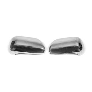 Kromirani pokrovi ogledal (2 kosa, nerjavno jeklo) Toyota Land Cruiser Prado 120 2002–2009 fotografija 3