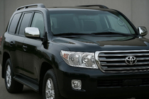 Toyota Land Cruiser 200 2007–2021 Pokrovi ogledal 2008-2012 (2 kosa, nerjavno jeklo) Carmos - turško nerjaveče jeklo fotografija 1