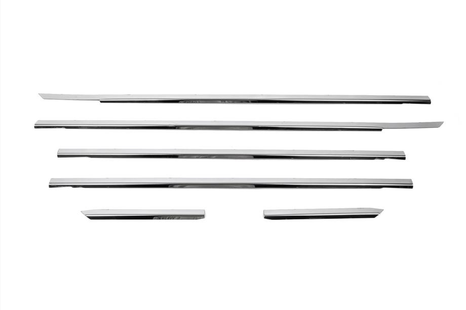 Volkswagen Passat B5 1997–2005 Zunanja okenska obroba (4 kosi, inox) Fotografija 2