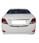 Hyundai Accent 2011–2017 Zaščitna letev roba prtljažnika (nerjaveče jeklo) OmsaLine - italijansko nerjavno jeklo fotografija 3