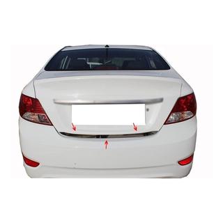 Zaščitna letev roba prtljažnika (nerjaveče jeklo) Hyundai Accent 2011–2017 fotografija 3