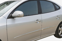 Hyundai Elantra (HD) 2006–2011 Kromirane obloge kljuk vrat (4 kosi, nerjavno jeklo) OmsaLine - italijansko nerjavno jeklo fotografija 1