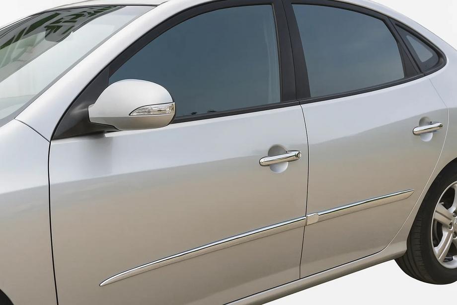 Hyundai Elantra (HD) 2006–2011 Kromirane obloge kljuk vrat (4 kosi, nerjavno jeklo) OmsaLine - italijansko nerjavno jeklo Image