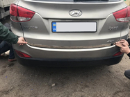 Hyundai IX-35 2010–2015 Zaščitna letev roba prtljažnika (nerjaveče jeklo) OmsaLine - italijansko nerjavno jeklo fotografija 3