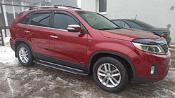 Kia Sorento II XM 2009–2014 Okenske obrobe (6 kos, nerjavno jeklo) fotografija 1