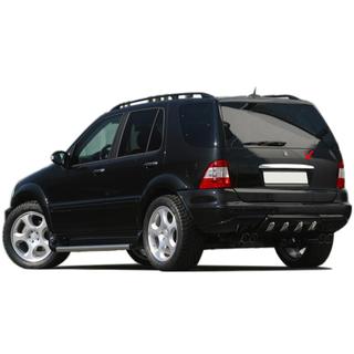 Okrasna letev nad registrsko tablico (inox) Mercedes ML W163 1997–2005 fotografija 2