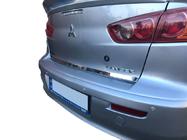 Mitsubishi Lancer X 2008– Zaščitna letev roba prtljažnika (nerjavno jeklo) Carmos - turško nerjaveče jeklo fotografija 1