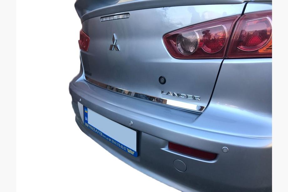 Mitsubishi Lancer X 2008– Zaščitna letev roba prtljažnika (nerjavno jeklo) Carmos - turško nerjaveče jeklo Image