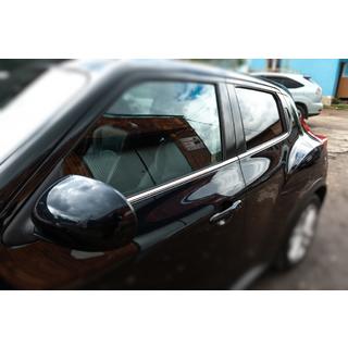 Okenske obrobe (4 kosi, nerjavno jeklo) Nissan Juke 2010–2019 fotografija 2