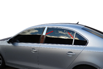 Volkswagen Jetta 2011–2018 Letvica stebričkov vrat (nerjavno jeklo) fotografija 1
